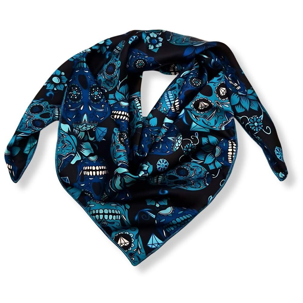 2933 Wild Rag Silk Scarf 36'', Western Cowboy Bandana Square Silky Wild